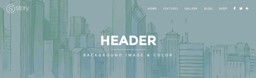 Header – Background image | Story WordPress Theme